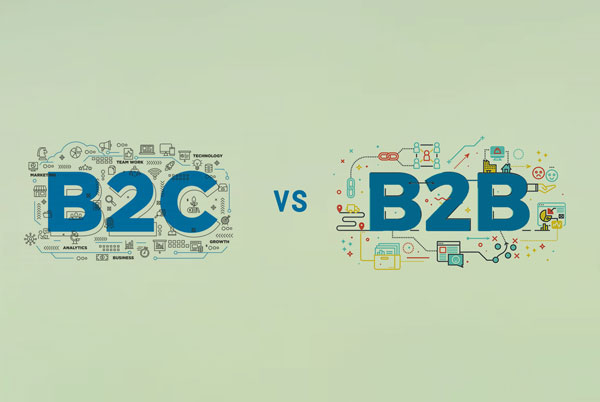 بازاریابی دیجیتال B2B در مقابل B2C